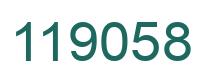 Number 119058 green image