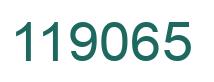Number 119065 green image