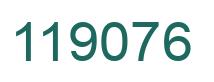 Number 119076 green image