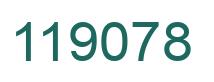 Number 119078 green image
