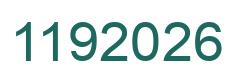 Number 1192026 green image