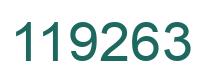 Number 119263 green image