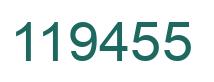 Number 119455 green image