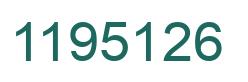 Number 1195126 green image