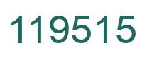 Number 119515 green image