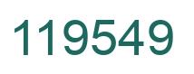 Number 119549 green image