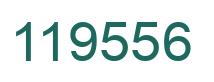 Number 119556 green image
