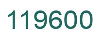 Number 119600 green image