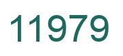 Number 11979 green image