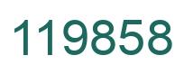 Number 119858 green image