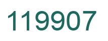Number 119907 green image