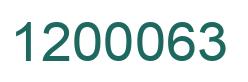 Number 1200063 green image