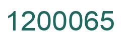 Number 1200065 green image