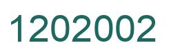 Number 1202002 green image
