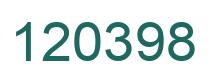 Número 120398 imagen verde