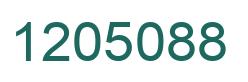 Number 1205088 green image