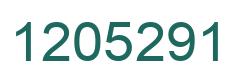 Number 1205291 green image