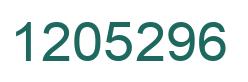 Number 1205296 green image