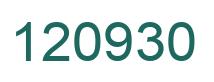 Number 120930 green image
