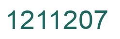 Number 1211207 green image