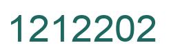 Number 1212202 green image
