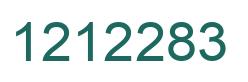 Number 1212283 green image