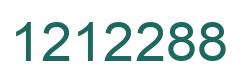 Number 1212288 green image