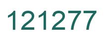 Number 121277 green image