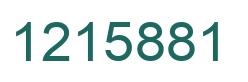 Number 1215881 green image