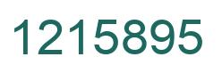 Number 1215895 green image