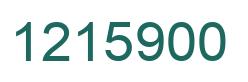 Number 1215900 green image