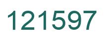 Number 121597 green image
