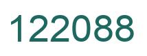 Number 122088 green image