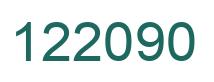 Number 122090 green image