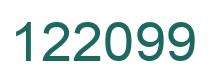 Número 122099 imagen verde