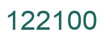 Number 122100 green image