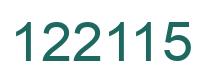 Número 122115 imagen verde