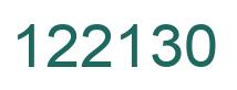 Number 122130 green image