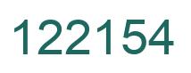 Number 122154 green image
