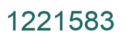 Número 1221583 imagen verde