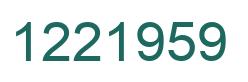 Número 1221959 imagen verde
