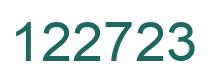 Number 122723 green image
