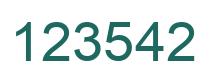 Número 123542 imagen verde