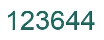 Número 123644 imagen verde