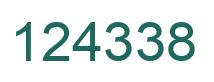 Number 124338 green image