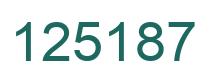 Número 125187 imagen verde