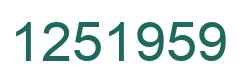 Número 1251959 imagen verde