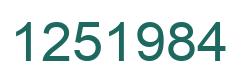 Número 1251984 imagen verde