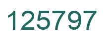 Number 125797 green image