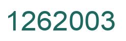 Number 1262003 green image